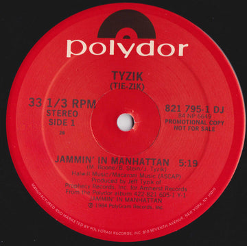 Jeff Tyzik : Jammin' In Manhattan (12", Promo)