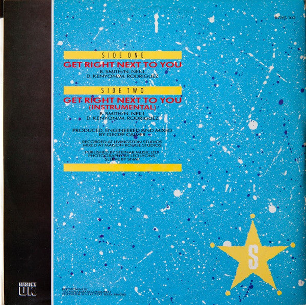 Shady Owens : Get Right Next To You (12")