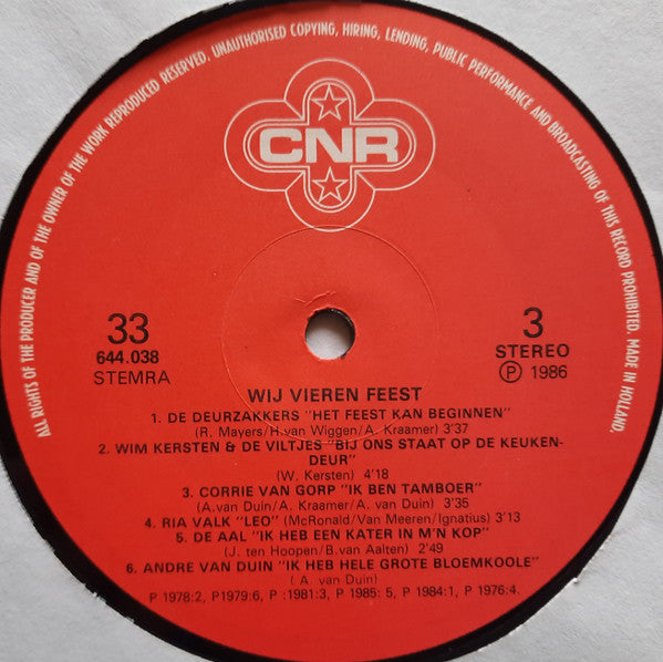 Various : Wij Vieren Feest (2xLP, Comp)