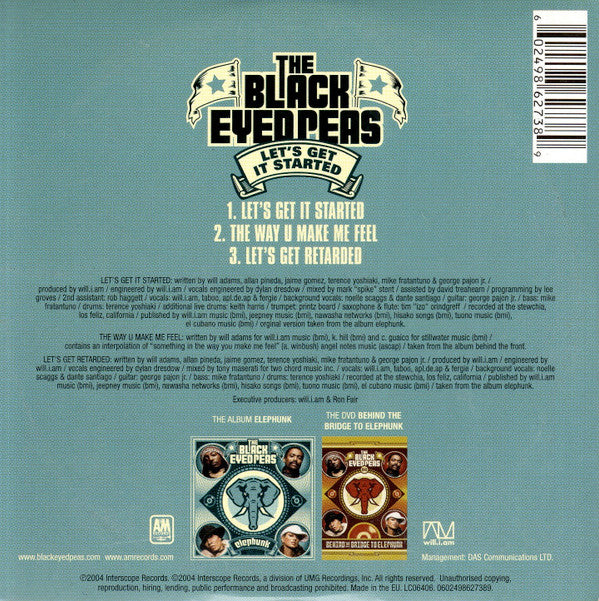 Black Eyed Peas : Let's Get It Started (CD, Single, Car)