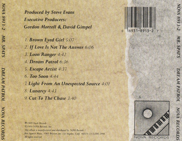 Mr. Spats : Dream Patrol (CD, Album, Promo)
