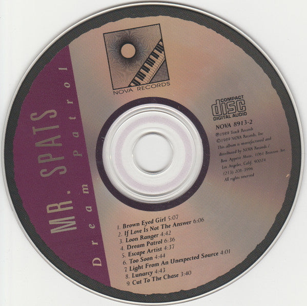 Mr. Spats : Dream Patrol (CD, Album, Promo)