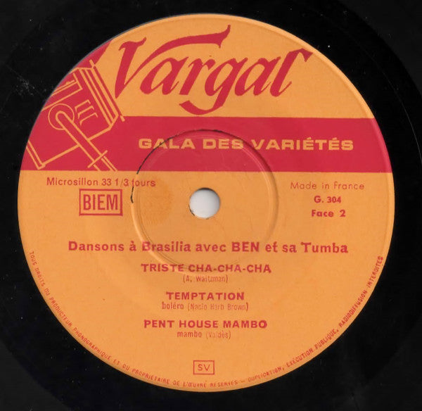 Ben (101) : Dansons à Brasilia (7", EP)
