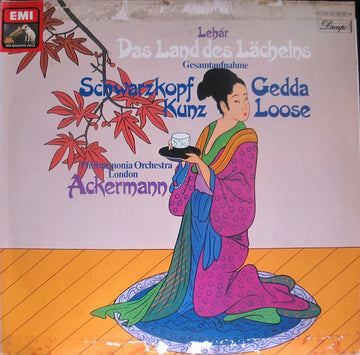 Franz Lehár - Elisabeth Schwarzkopf, Nicolai Gedda, Erich Kunz, Emmy Loose, Philharmonia Orchestra, Otto Ackermann : Das Land Des Lächelns - Gesamtaufnahme (2xLP)