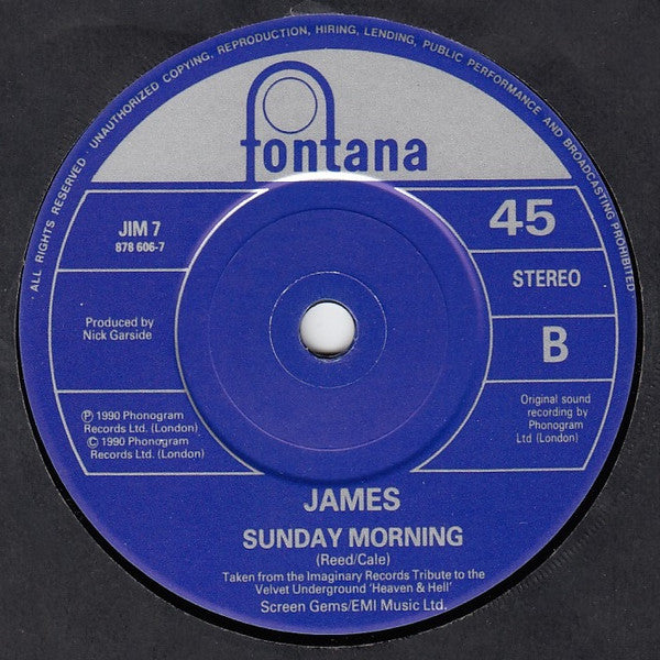 James : Lose Control (7", Single)