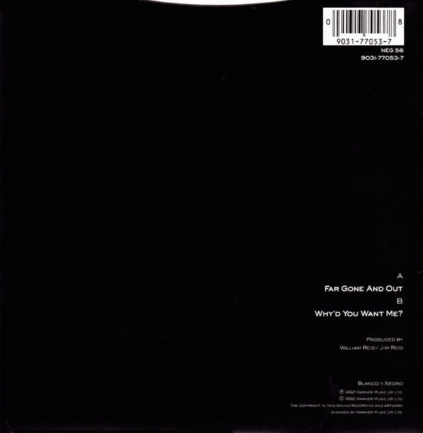 The Jesus And Mary Chain : Far Gone And Out (7", Single)