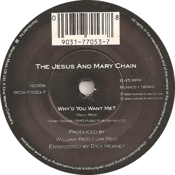 The Jesus And Mary Chain : Far Gone And Out (7", Single)