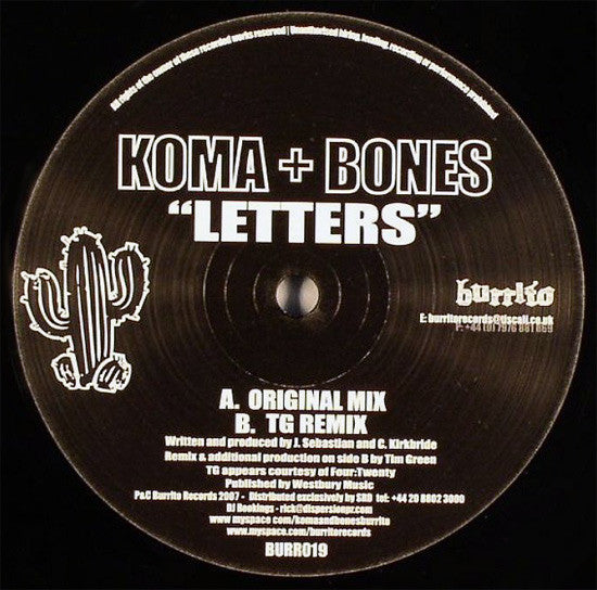 Koma + Bones* : Letters (12")