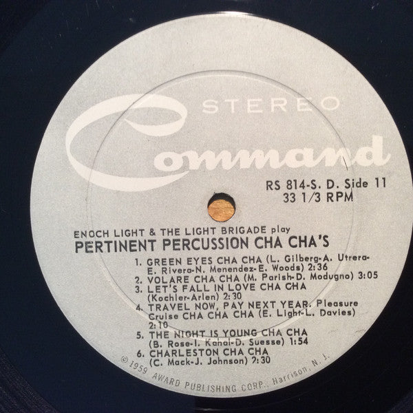 Enoch Light And The Light Brigade : Pertinent Percussion Cha Cha's (LP, Album)