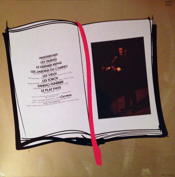 Jacques Brel : Brel En Public A L'Olympia - 1964 (LP, Album, RE, RP)