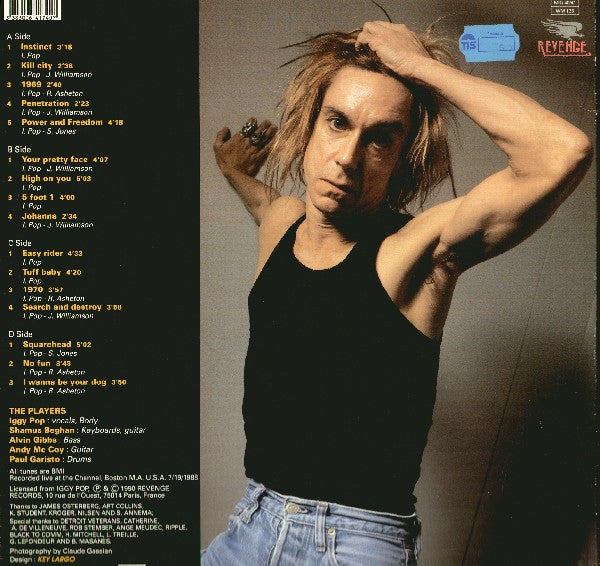 Iggy Pop : Live At The Channel, Boston M.A. 1988 (2xLP, Album)