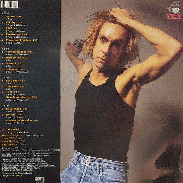 Iggy Pop : Live At The Channel, Boston M.A. 1988 (2xLP, Album)