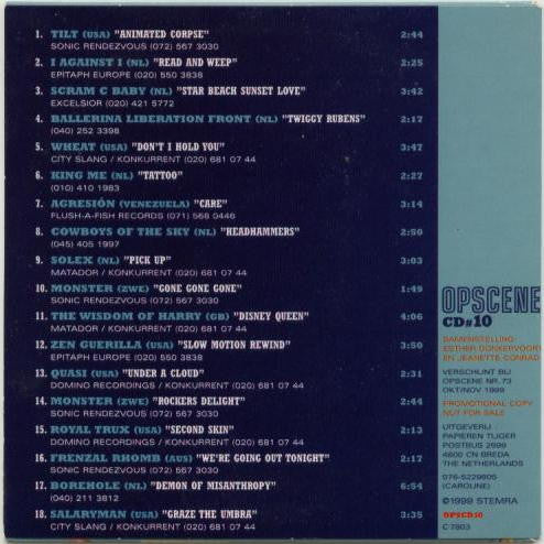 Various : Opscene CD#10 (CD, Comp, Promo)