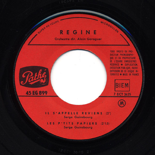 Régine : Il S'appelle Reviens (7", EP, Mono)
