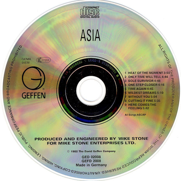 Asia (2) : Asia (CD, Album, RE)