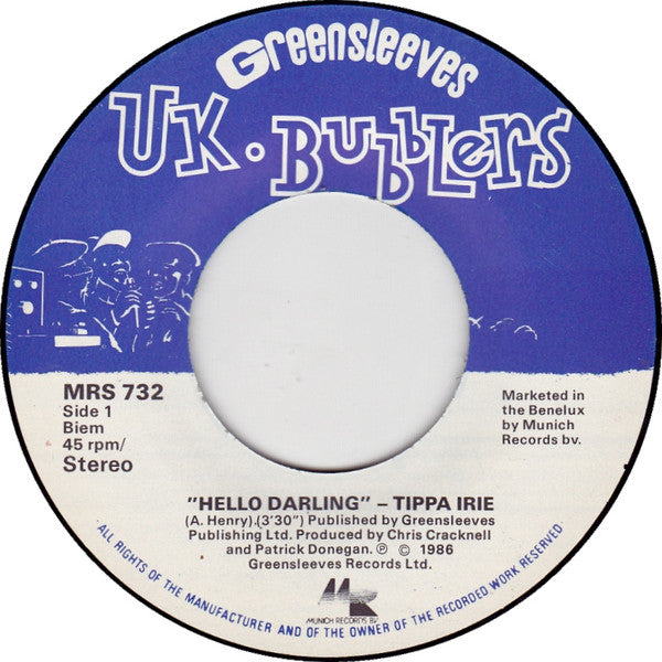 Tippa Irie : Hello Darling (7", Single)
