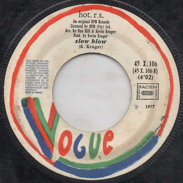HOT R.S. : House Of The Rising Sun (7")