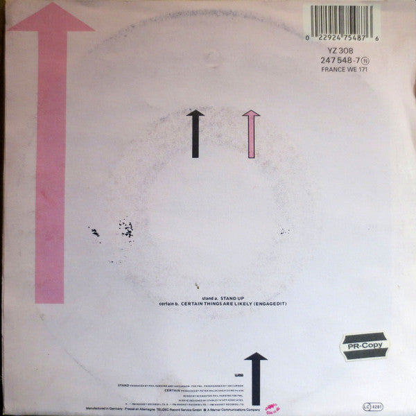 Kissing The Pink : Stand Up (7", Single)