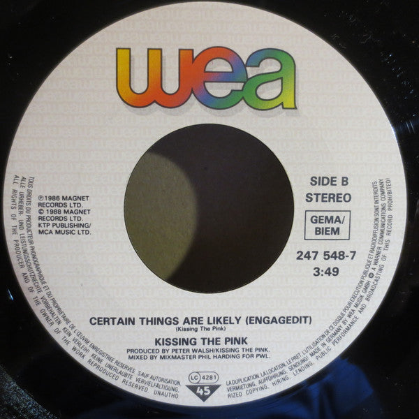 Kissing The Pink : Stand Up (7", Single)