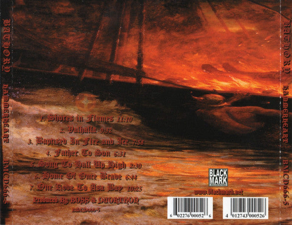 Bathory : Hammerheart (CD, Album, RE, RM)