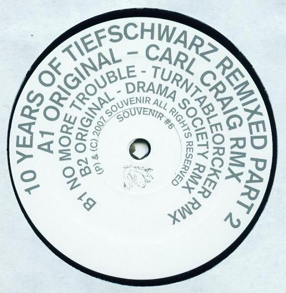 Tiefschwarz : 10 Years Of Tiefschwarz Blackmusik Remixed Part 2 (12")