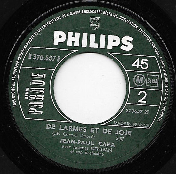 Jean Paul Cara : Amore Mio (7")