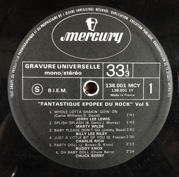 Various : La Fantastique Epopée Du Rock Vol. 5 (LP, Comp)