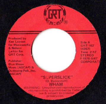 Wham : Superslick (7", Single)