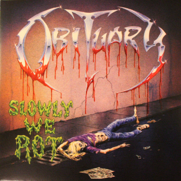 Obituary : Slowly We Rot (LP, Album, RE, RM, 180)