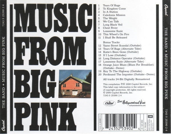 The Band : Music From Big Pink (CD, Album, RE, RM)