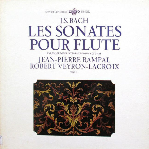 Johann Sebastian Bach, Jean-Pierre Rampal, Robert Veyron-Lacroix : Flute Sonatas, Vol. II (LP, RE, Gat)