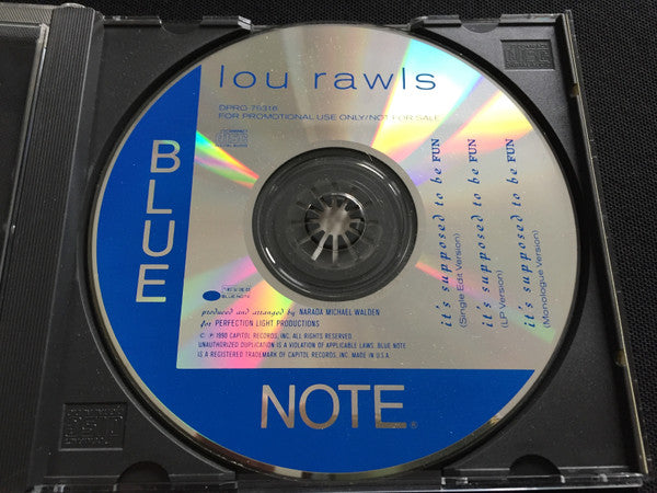 Lou Rawls : It's Supposed To Be Fun (CD, Single, Promo)