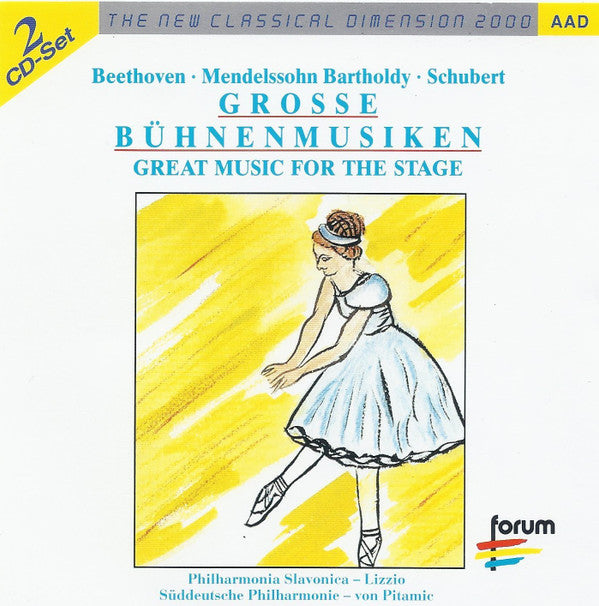 Ludwig van Beethoven • Felix Mendelssohn-Bartholdy • Franz Schubert, Philharmonia Slavonica, Alberto Lizzio, Süddeutsche Philharmonie, Alexander von Pitamic : Grosse Bühnenmusiken / Great Music For The Stage (2xCD, Comp)