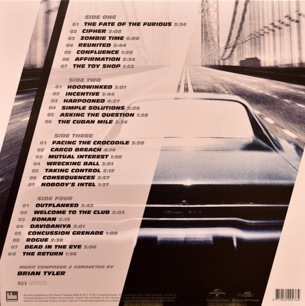 Brian Tyler : The Fate Of The Furious (Original Motion Picture Score) (2xLP, Album, Ltd, Num, Sil)