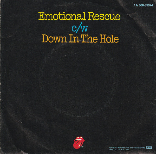 The Rolling Stones : Emotional Rescue (7", Single)