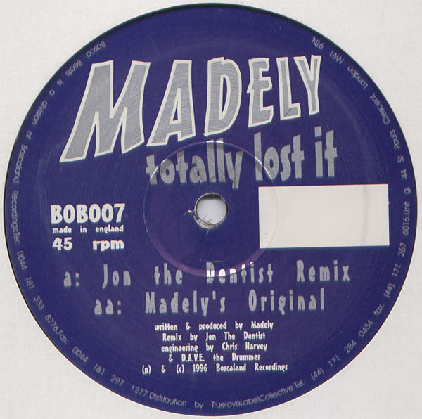 Madely : Totally Lost It (12")