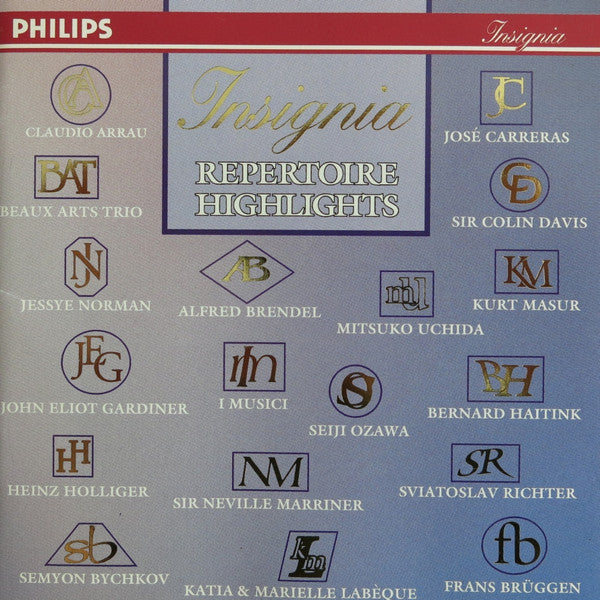 Various : Insignia Repertoire Highlights (CD, Comp, RM)