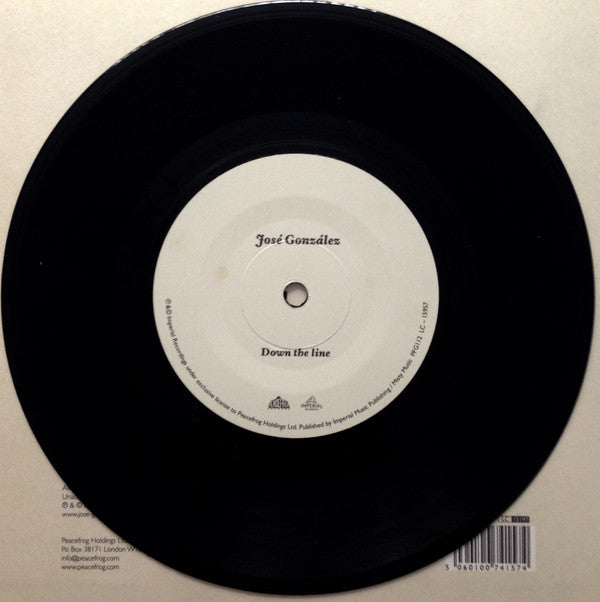 José González : Down The Line (7", Single, Whi)