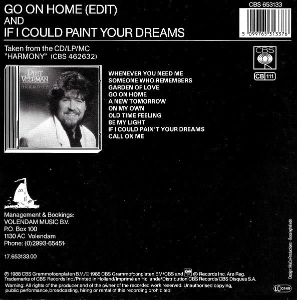 Piet Veerman : Go On Home (7", Single)