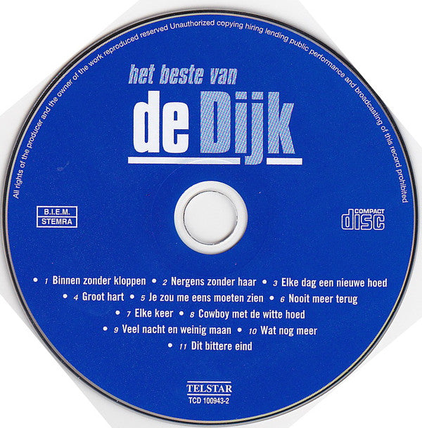 De Dijk : Het Beste Van (CD, Album, RE)