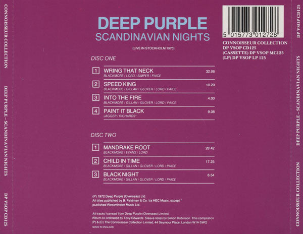 Deep Purple : Scandinavian Nights (2xCD, Album)
