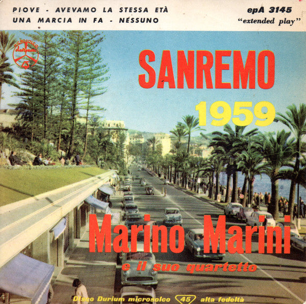 Marino Marini Ed Il Suo Quartetto : Sanremo 1959 (7", EP)