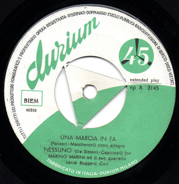 Marino Marini Ed Il Suo Quartetto : Sanremo 1959 (7", EP)