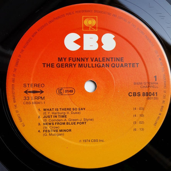 Gerry Mulligan Quartet : My Funny Valentine 1958-1962 (2xLP, Comp, RE)