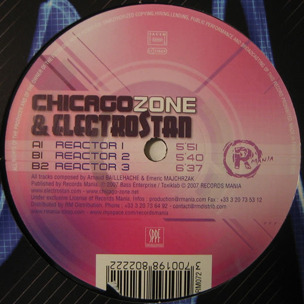 Chicago Zone & Electrostan : Reactor (12")