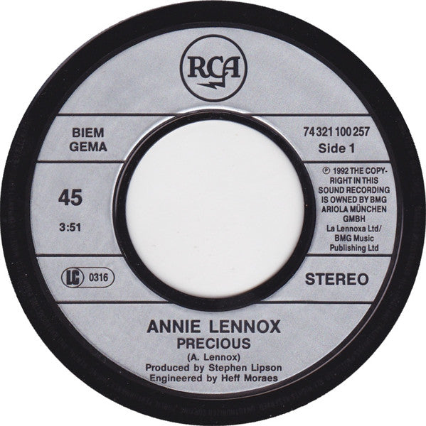Annie Lennox : Precious (7", Single)