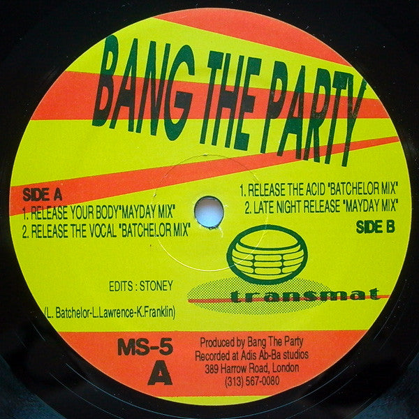 Bang The Party : Release Your Body (12", RP)