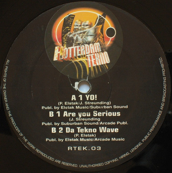 Da Tekno Warriors : Yo! (12")