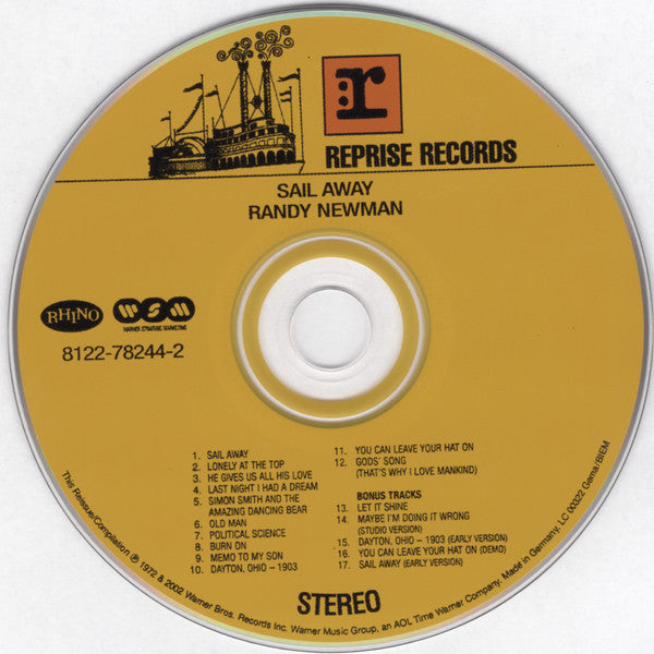 Randy Newman : Sail Away (CD, Album, RE, RM)