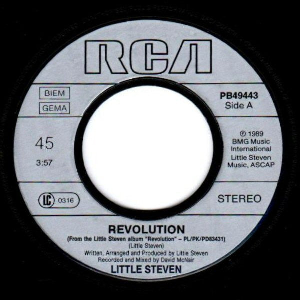 Little Steven : Revolution (7", Single)